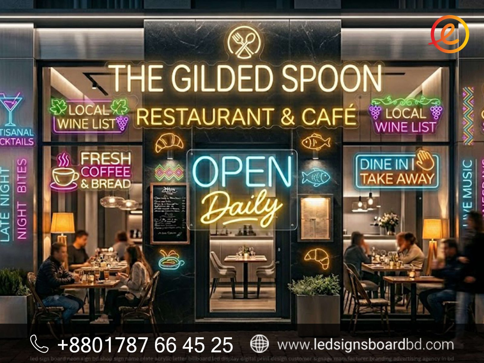 Neon Signage price for Restaurant | Best Quality