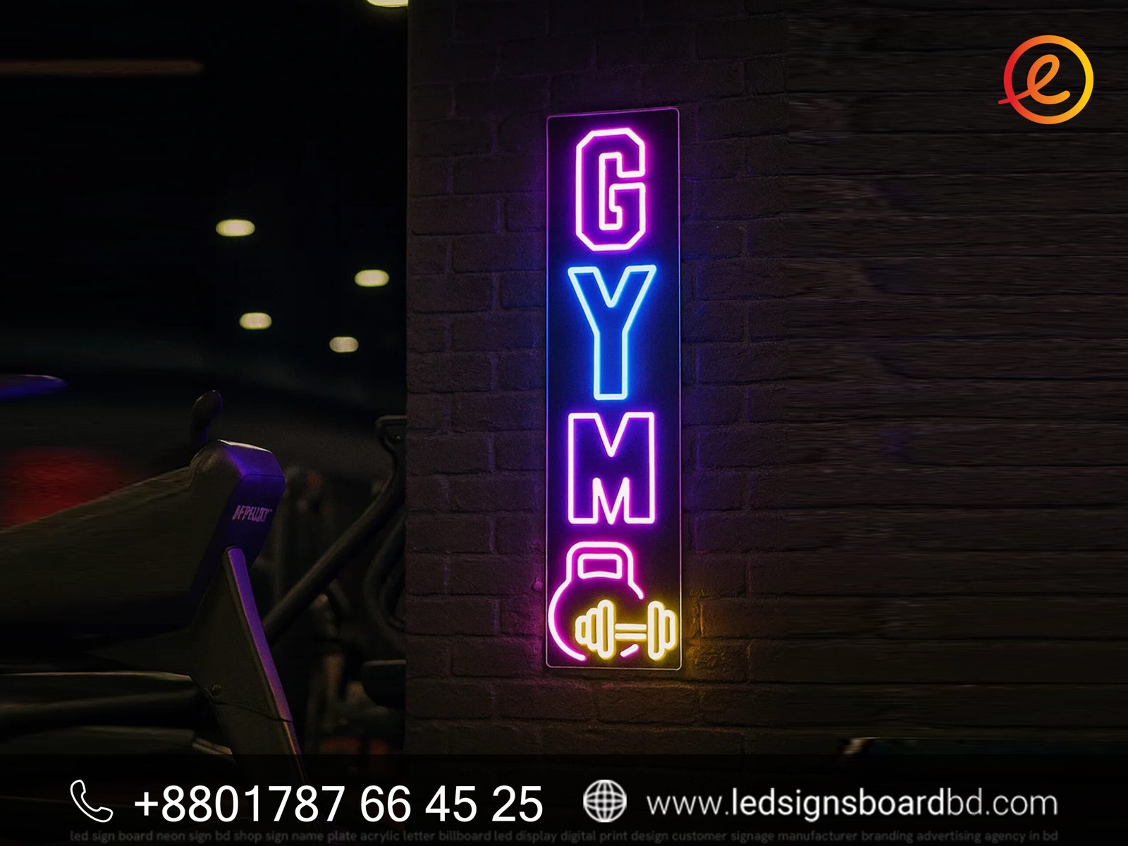 LED Neon Sign Design and Manufacturing for Gym | Best Quality