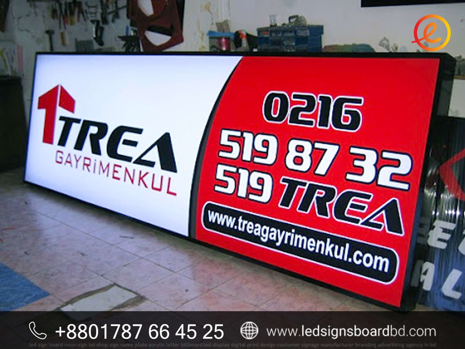Profile Box Sign for Shops and Offices