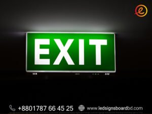 Exit Sign for Commercial Buildings