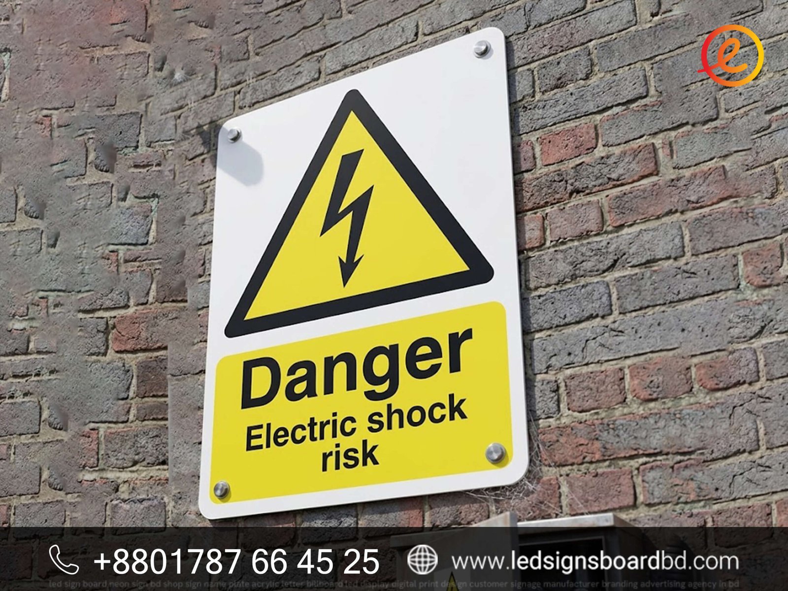 Warning Sign Board for Outdoor Use
